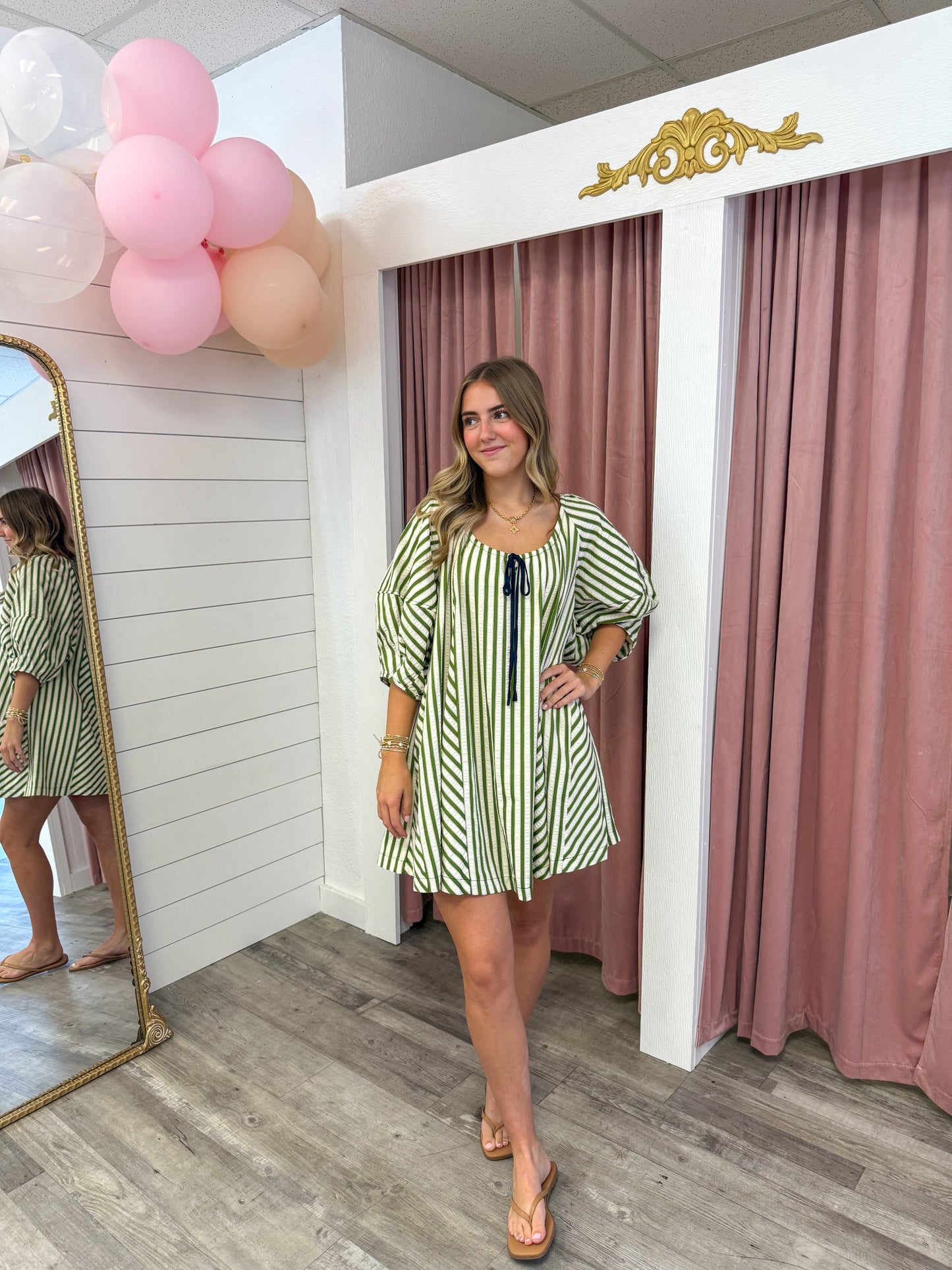 Olive Swing Mini Dress