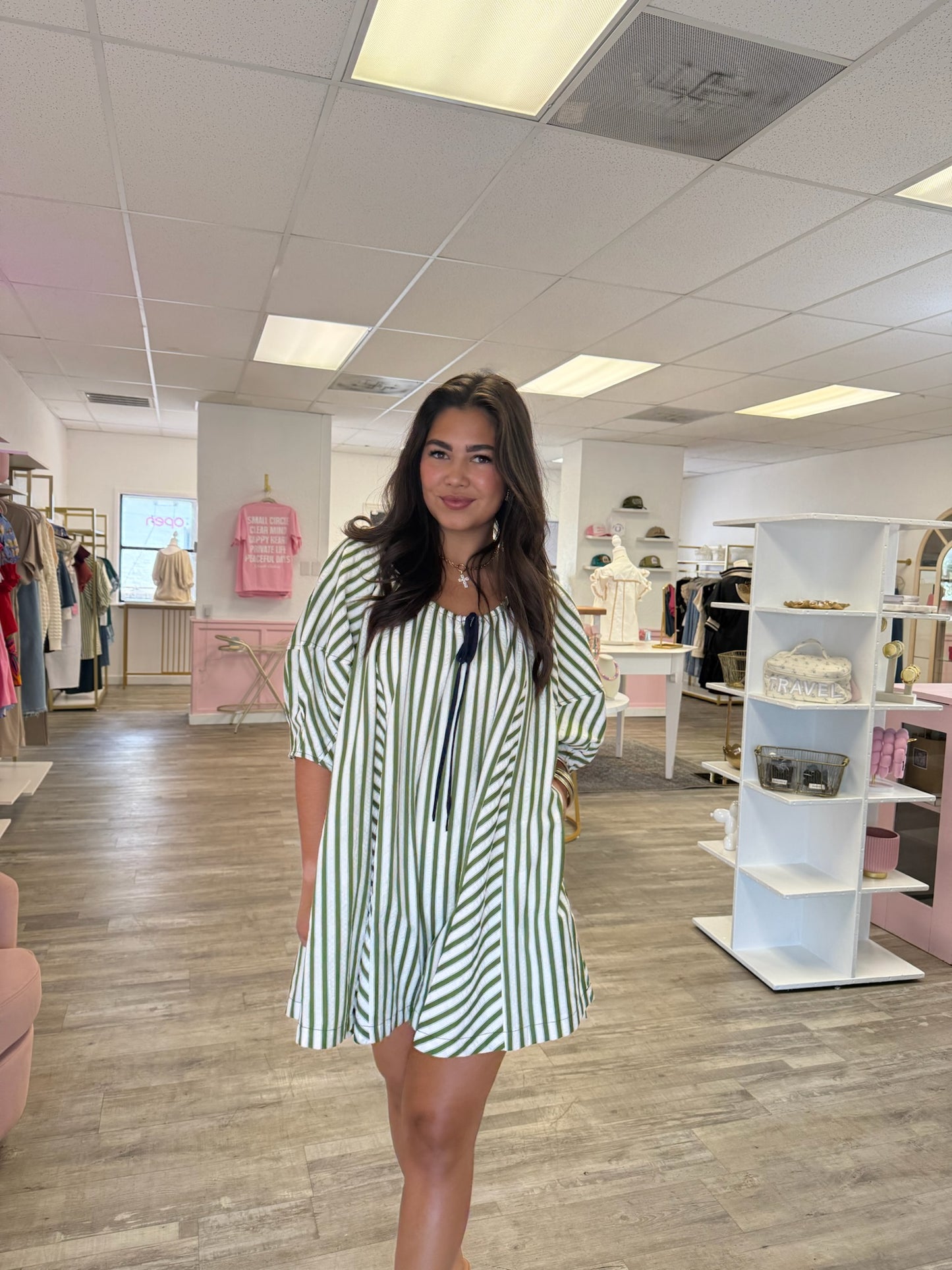 Olive Swing Mini Dress