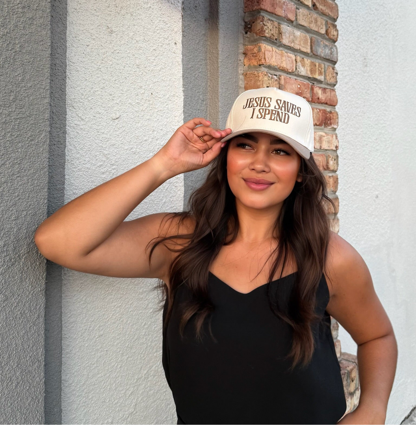Jesus Saves Hat-Mocha