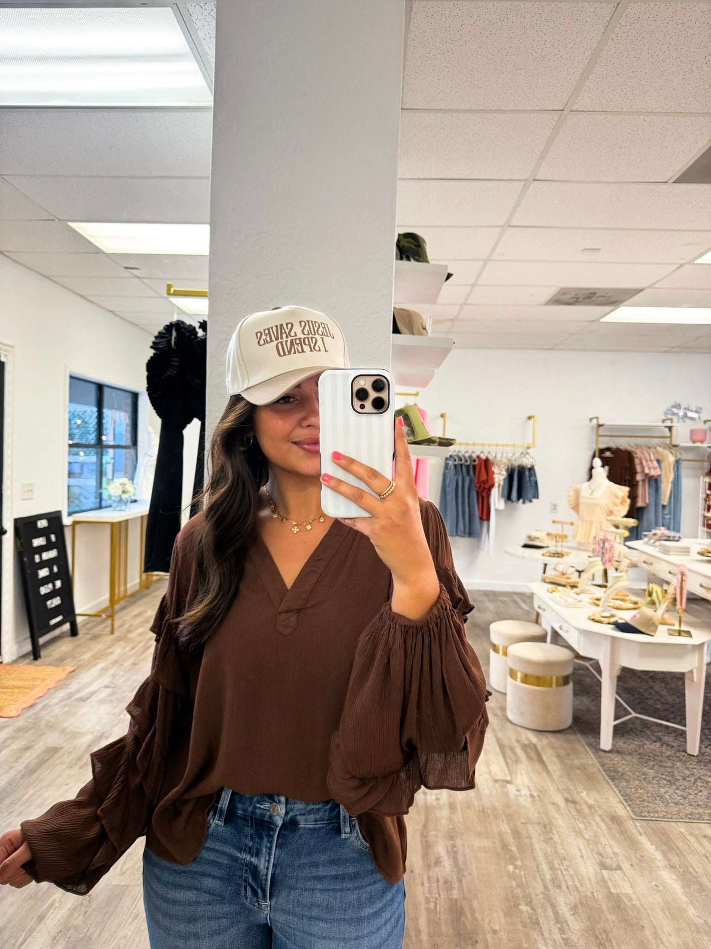 Mocha Muse Blouse