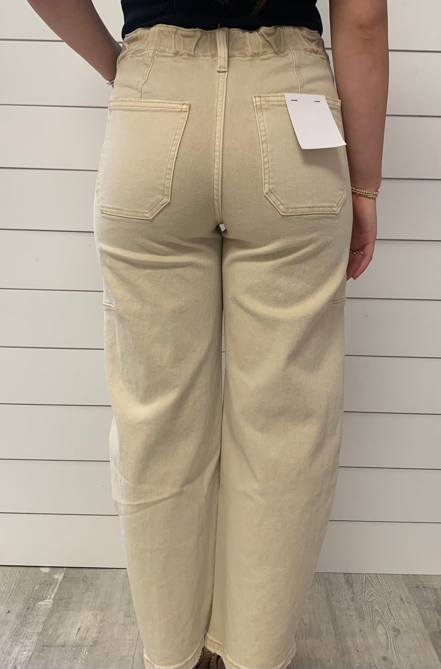 Tan Barrel Jean