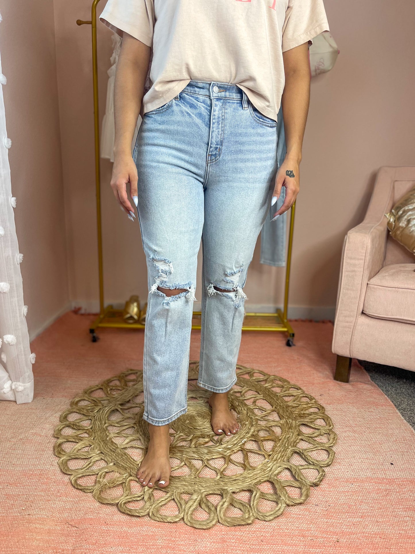 Summer Wash Straight Jeans