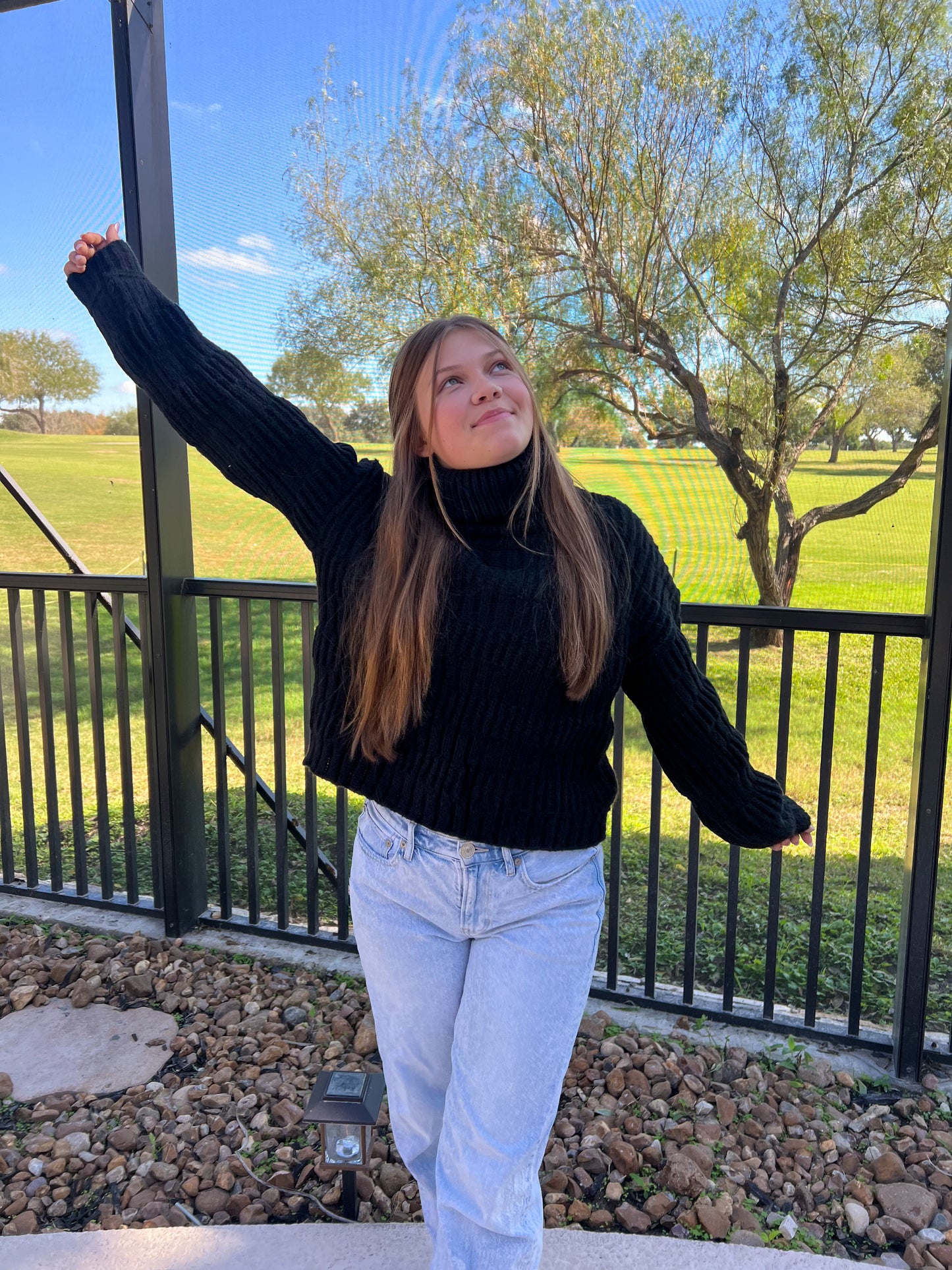 Black Turtleneck Sweater