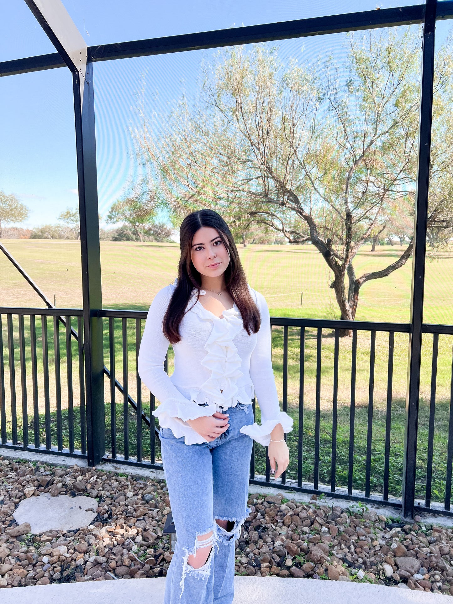 Chloe Ruffle Top
