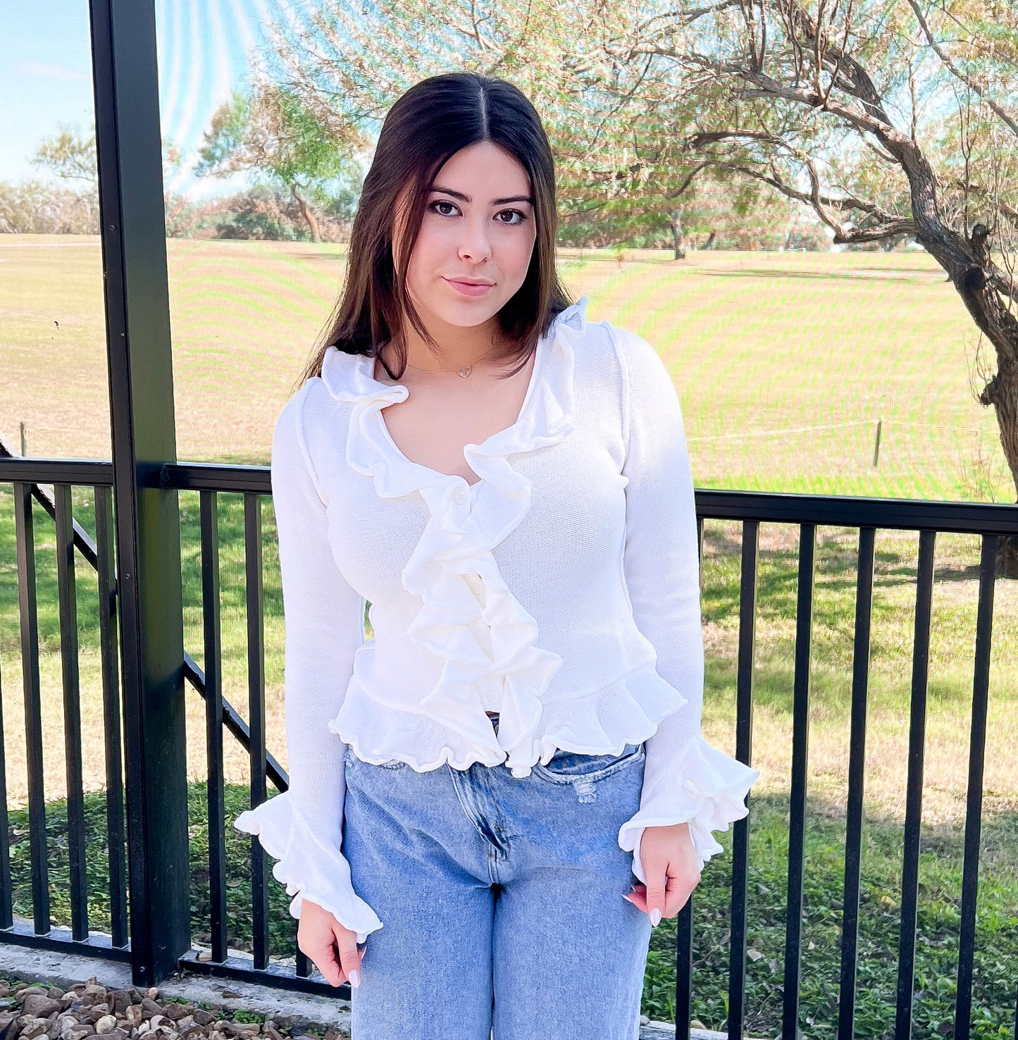 Chloe Ruffle Top