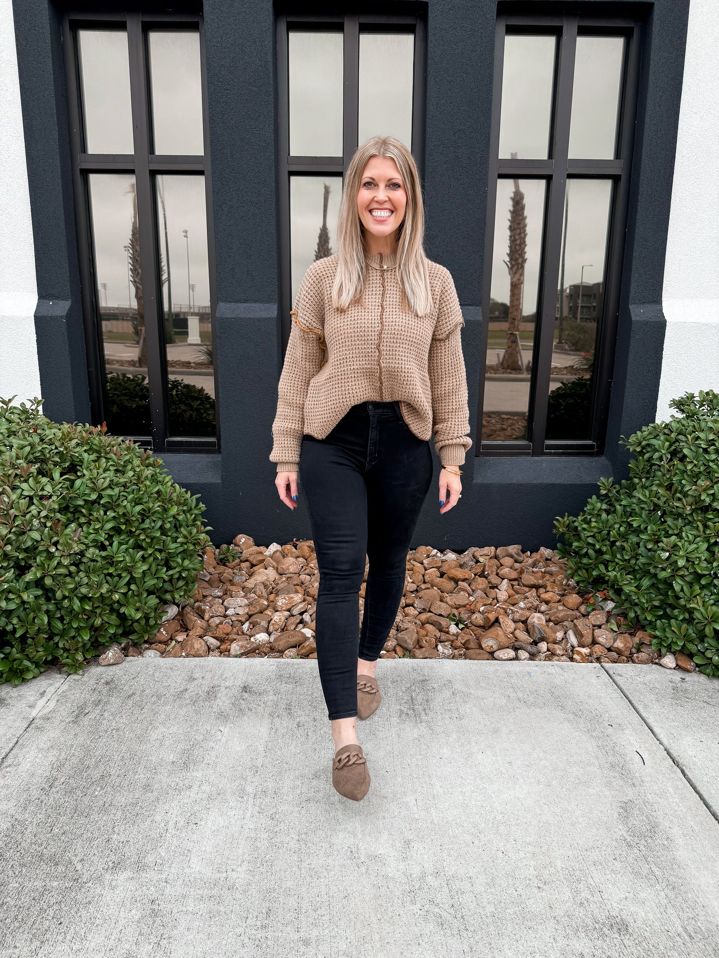 Waffle Mocha Sweater