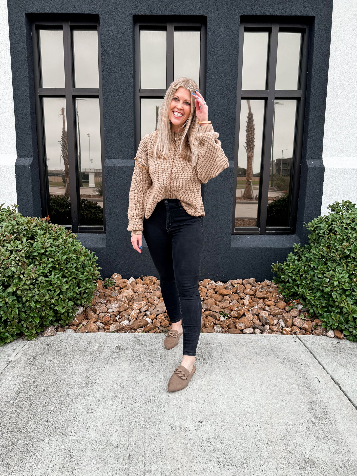 Waffle Mocha Sweater