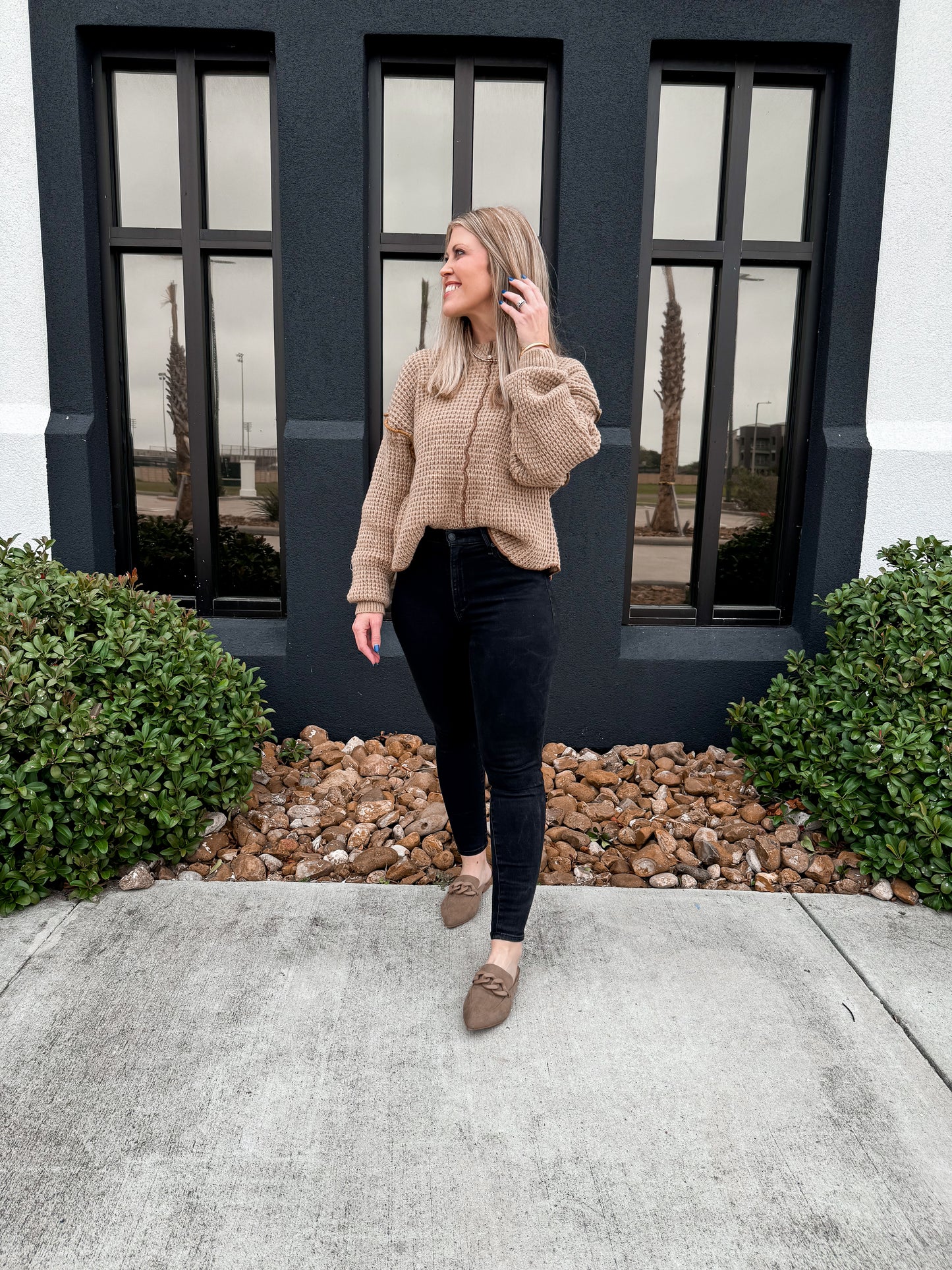 Waffle Mocha Sweater