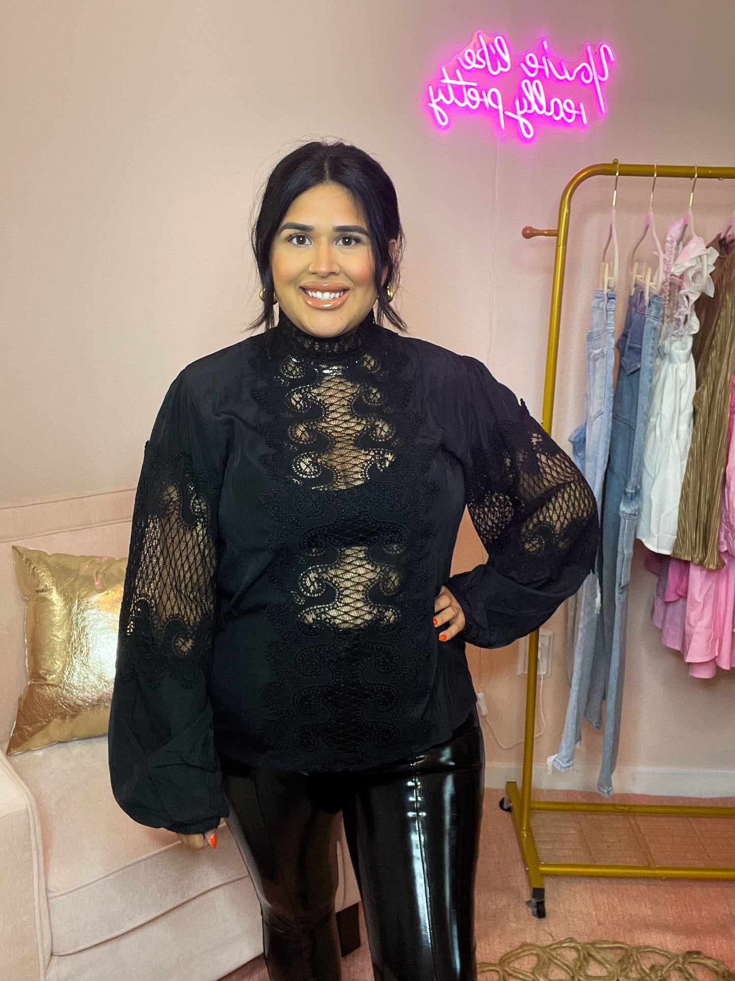Date Night Lace Top