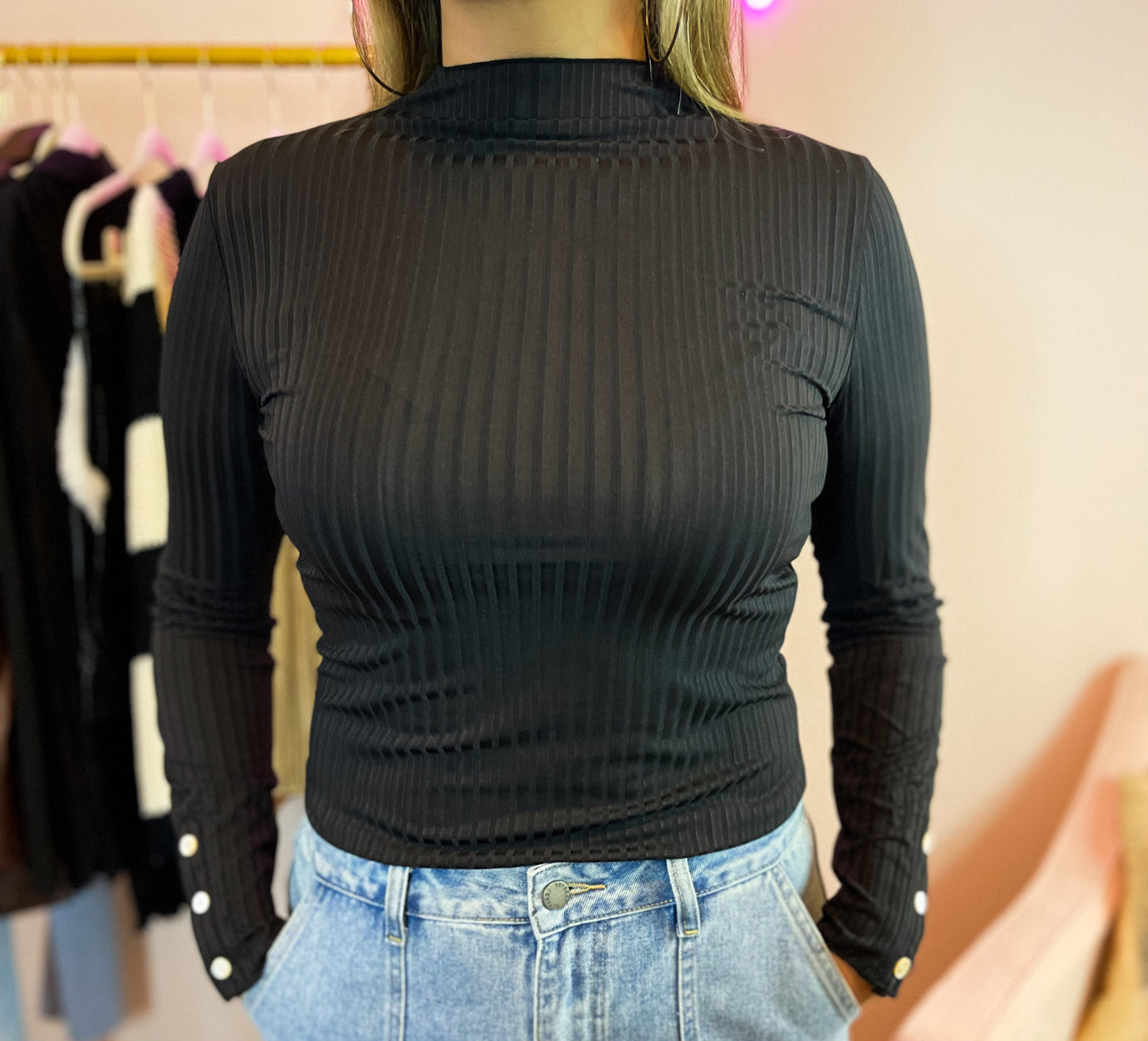 Gia High Neck Top
