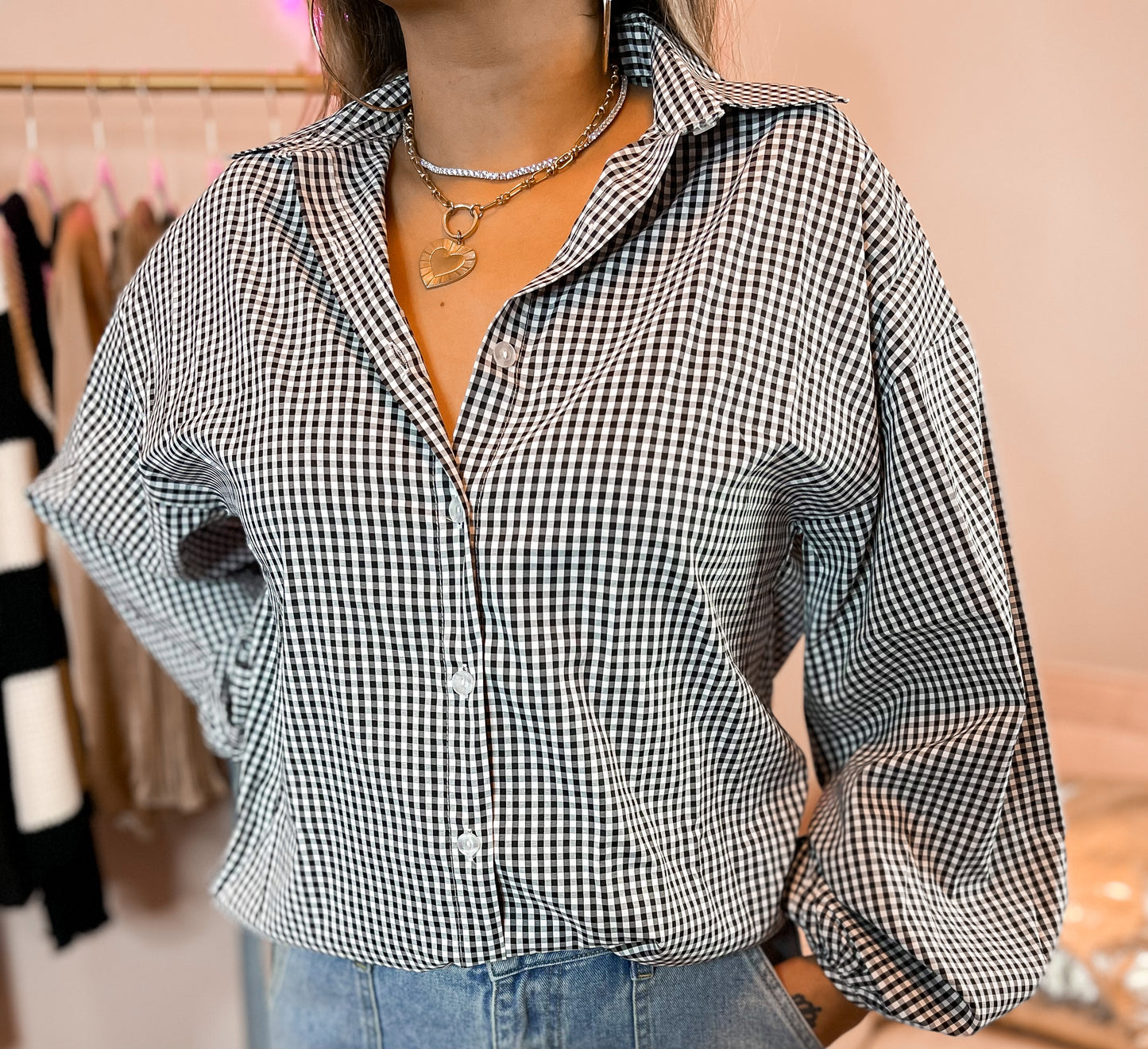 Belle Plaid Top