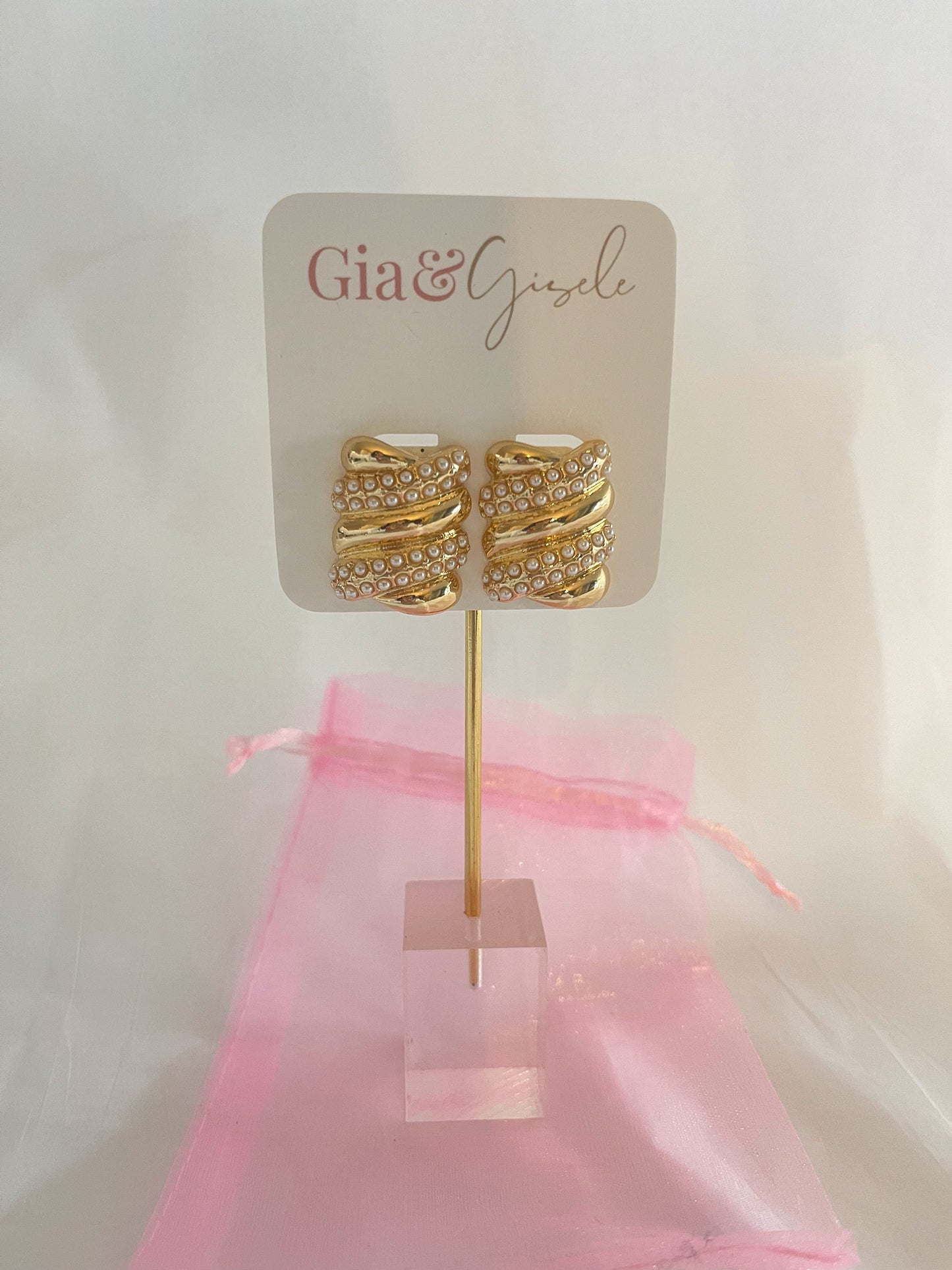 Pearl Girl Statement Earrings