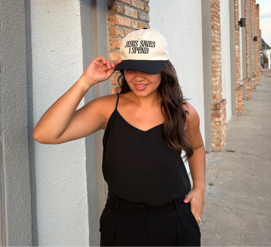 Jesus Saves Hat-Black