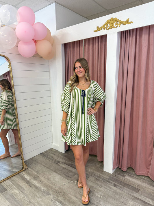 Olive Swing Mini Dress