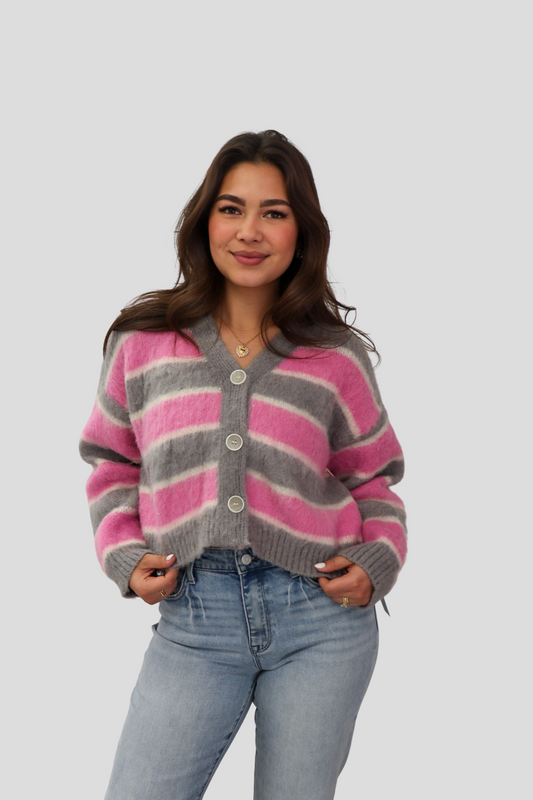Belle Striped Cardigan