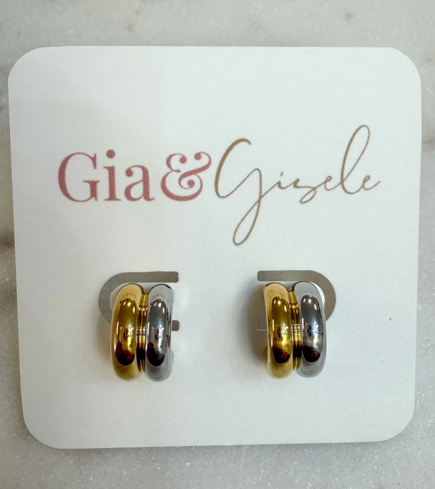 Mini Hoop-Mixed Metal