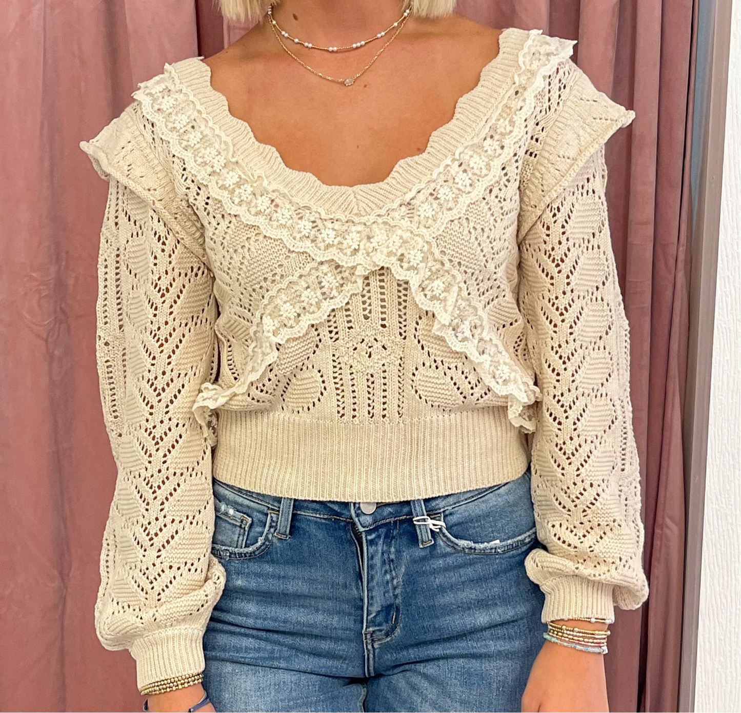 Knit Lace Sweater