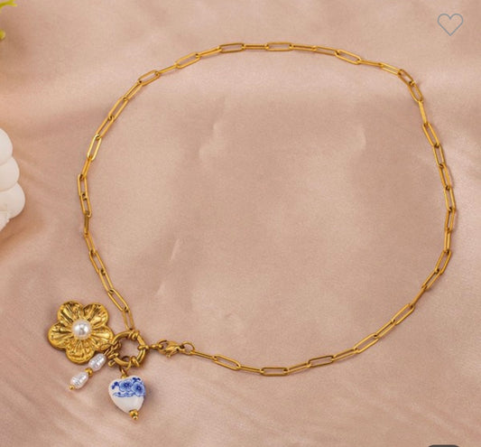 Gold Flower Necklace
