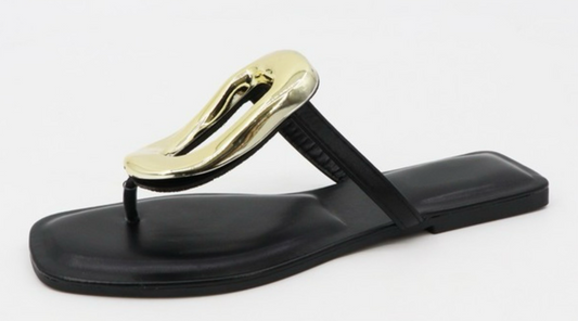 Golden Statement Sandal