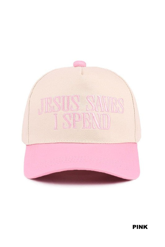 Jesus Saves Pink Hat