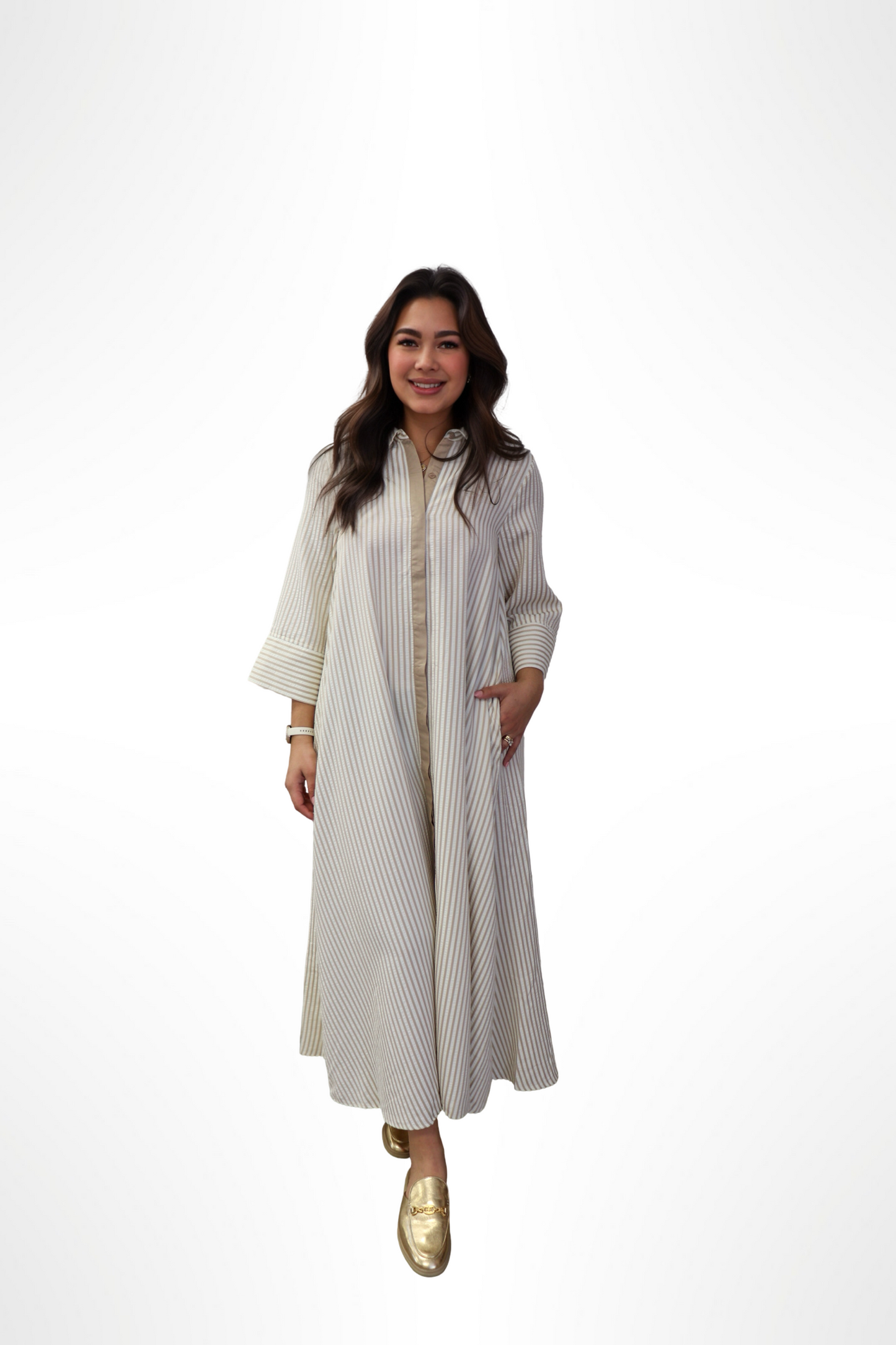 La Mer Striped Midi