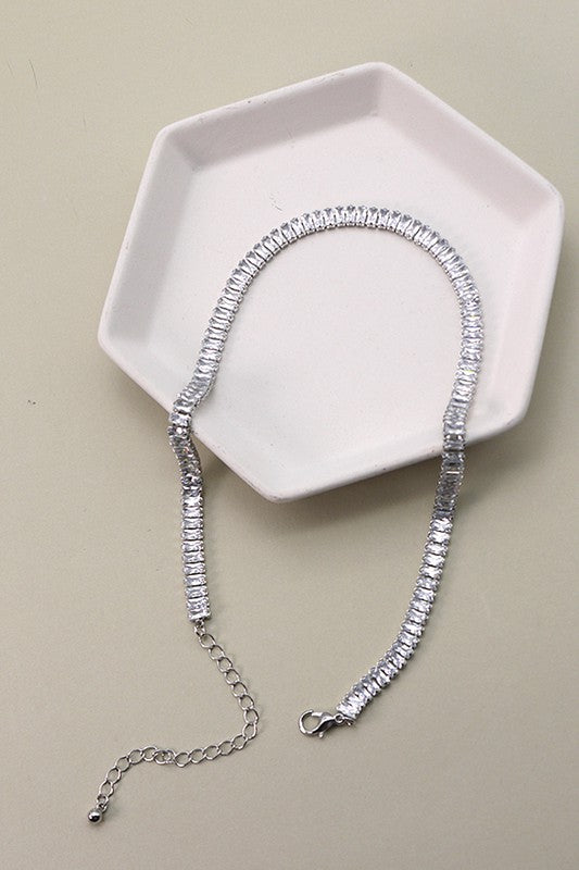 Silver Tennis Necklace
